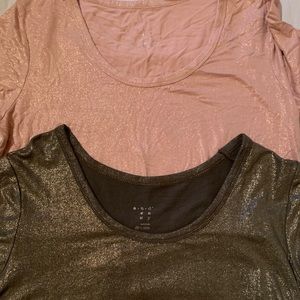 Target’s A New Day shimmer short sleeve tops